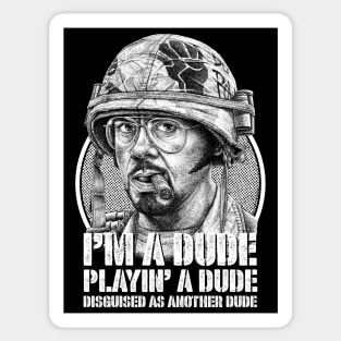 Tropic Thunder, Kirk Lazarus, Cult Classic Sticker